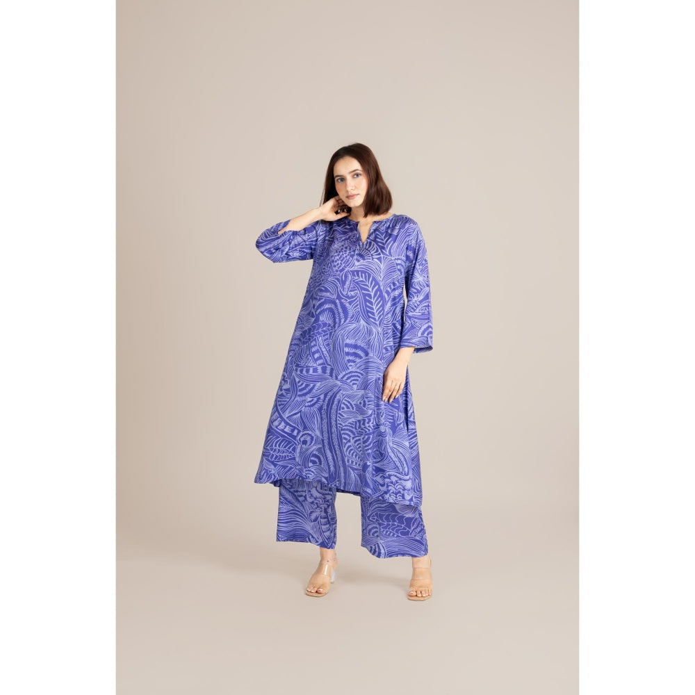 ETAR Blue Drip Line Co-Ord Set