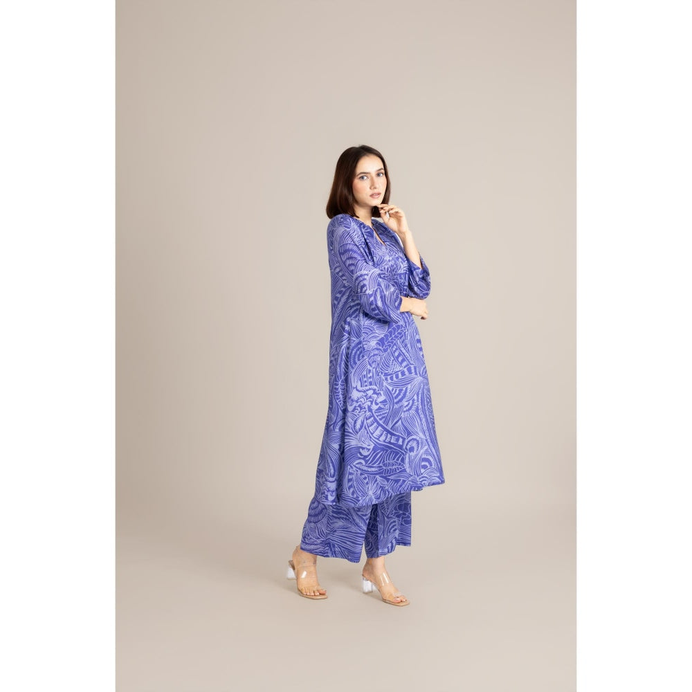 ETAR Blue Drip Line Co-Ord Set