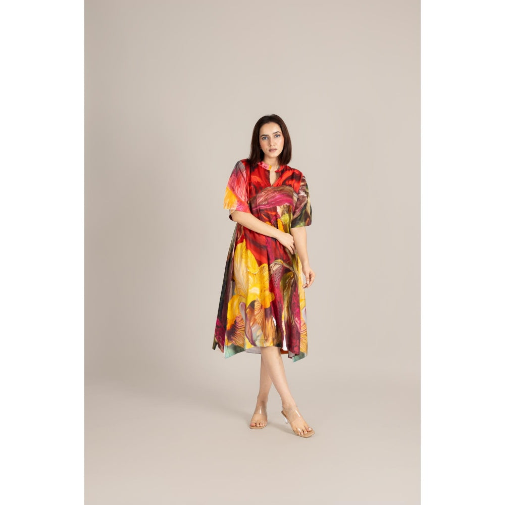 ETAR Red Scarlet Ember Dress