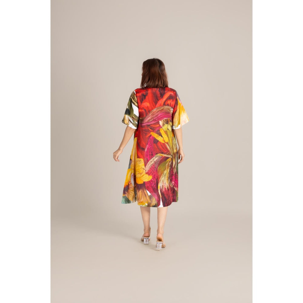 ETAR Red Scarlet Ember Dress