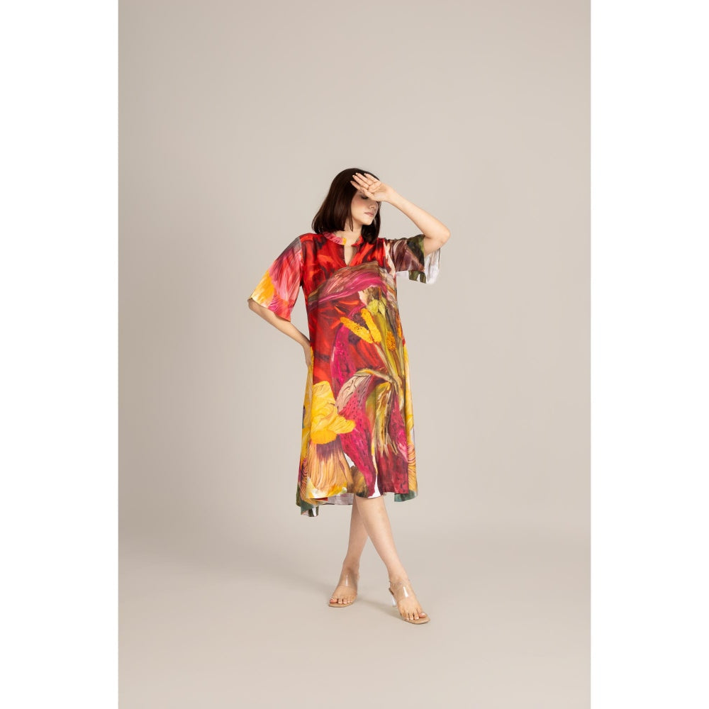 ETAR Red Scarlet Ember Dress