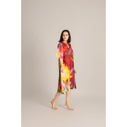 ETAR Red Scarlet Ember Dress