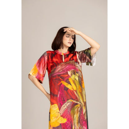 ETAR Red Scarlet Ember Dress