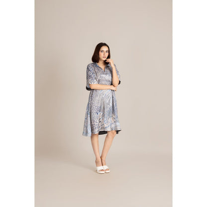 ETAR Blue Pichwai Dress