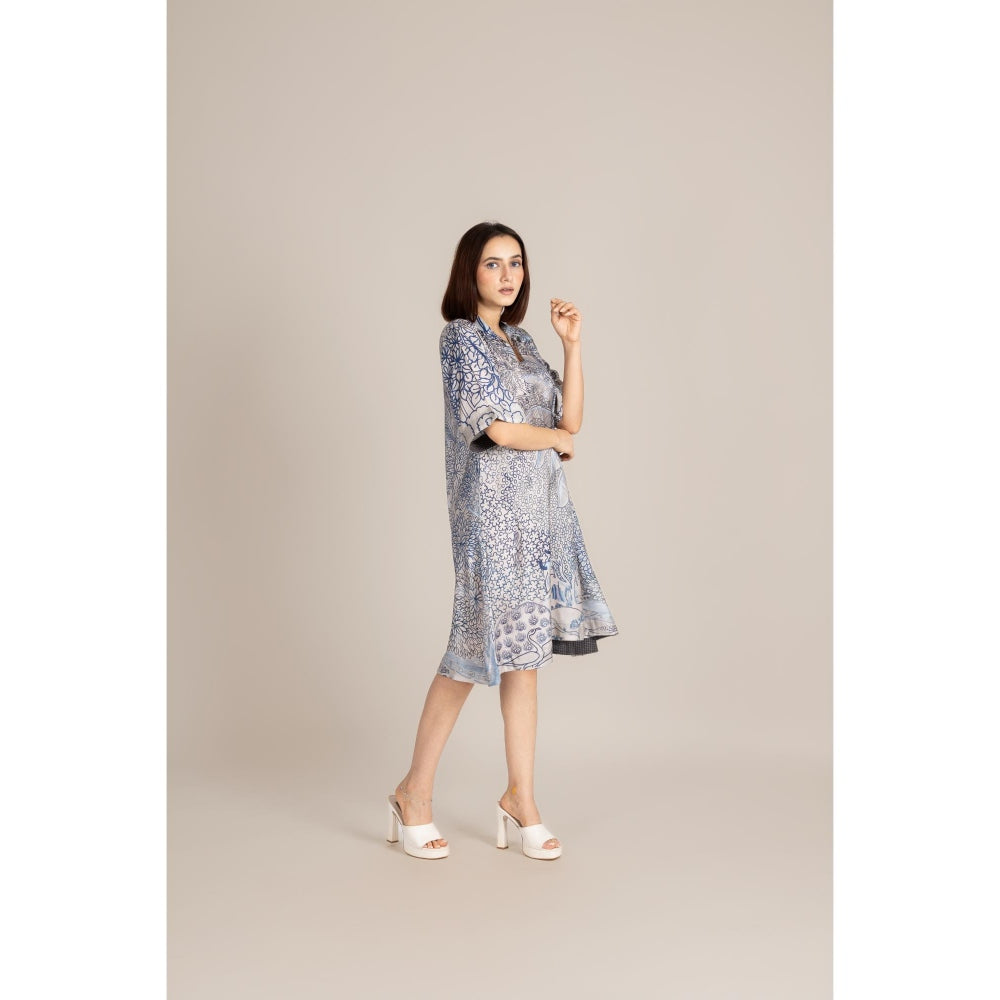 ETAR Blue Pichwai Dress