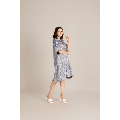 ETAR Blue Pichwai Dress