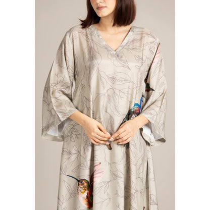 ETAR Beige Regal Line Co-Ord Set