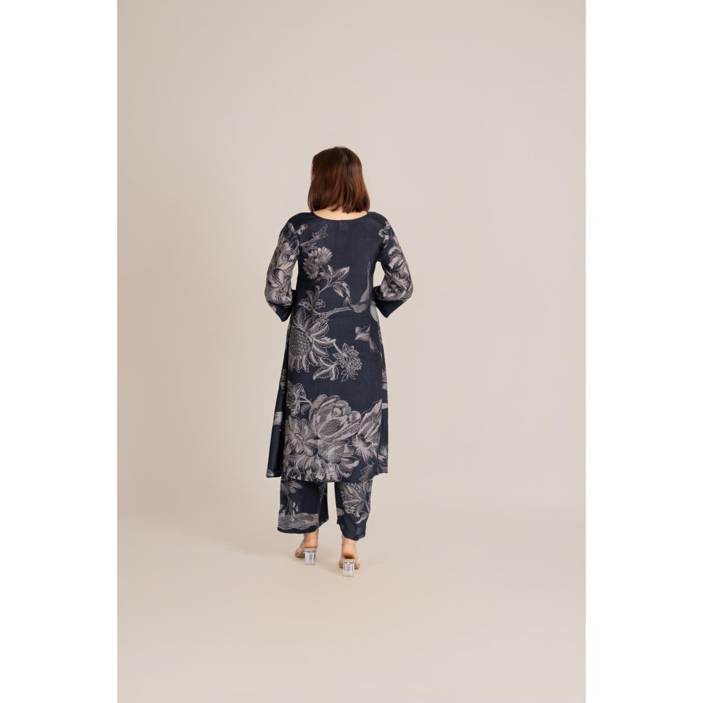 ETAR Black Mono Line Co-Ord Set