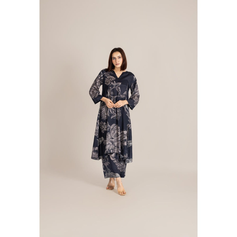 ETAR Black Mono Line Co-Ord Set