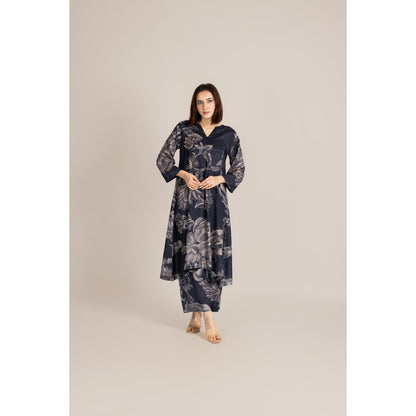 ETAR Black Mono Line Co-Ord Set