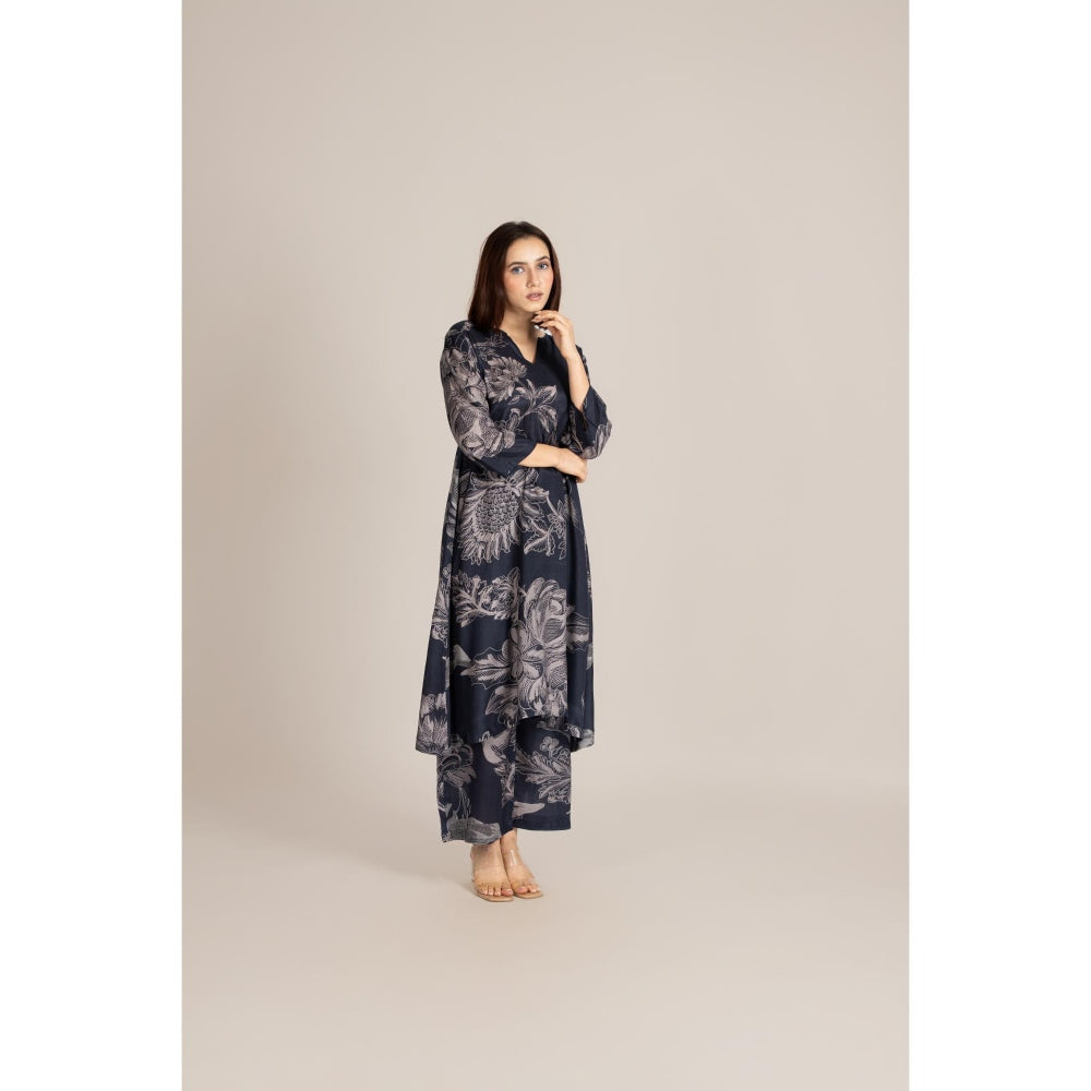 ETAR Black Mono Line Co-Ord Set