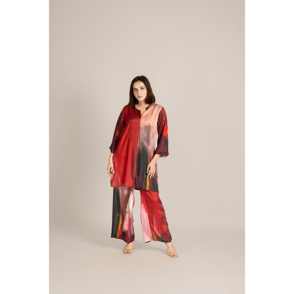 ETAR Red Twilight Co-Ord Set