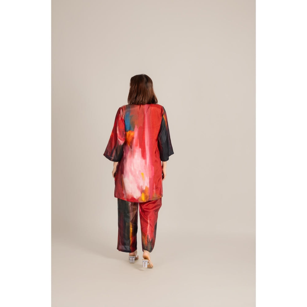 ETAR Red Twilight Co-Ord Set