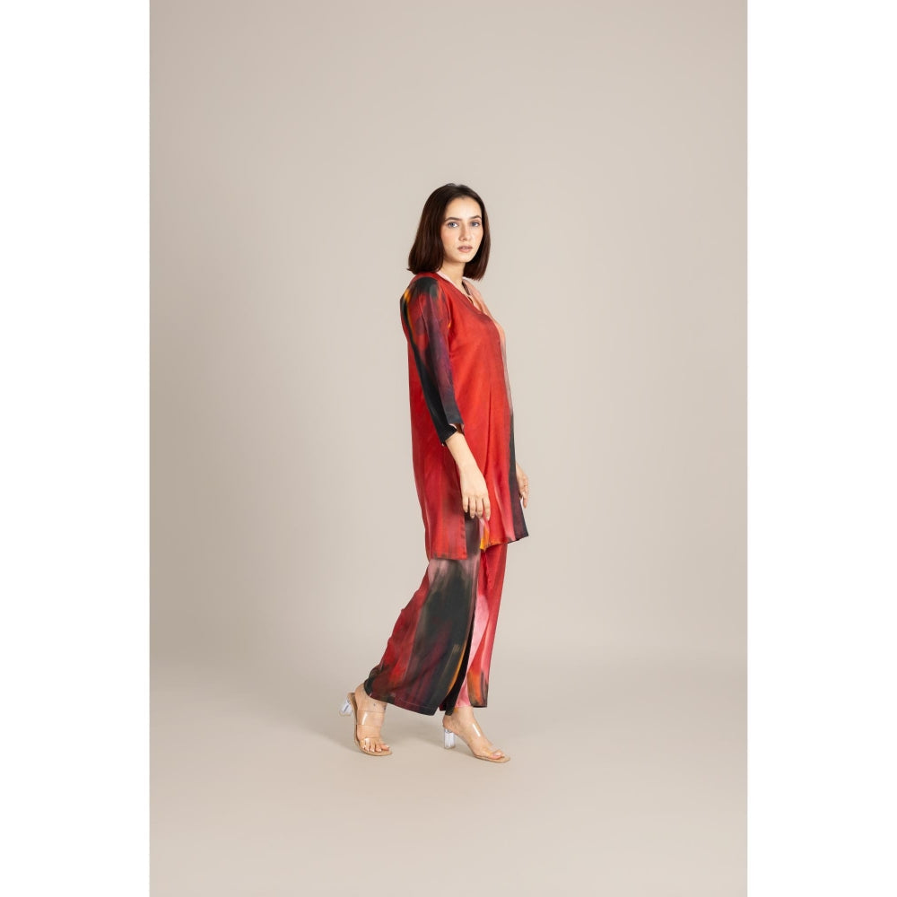 ETAR Red Twilight Co-Ord Set