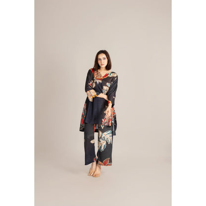 ETAR Black Midnight Flame Co-Ord Set