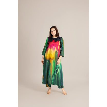 ETAR Green Painter Tulip Co-Ord Set