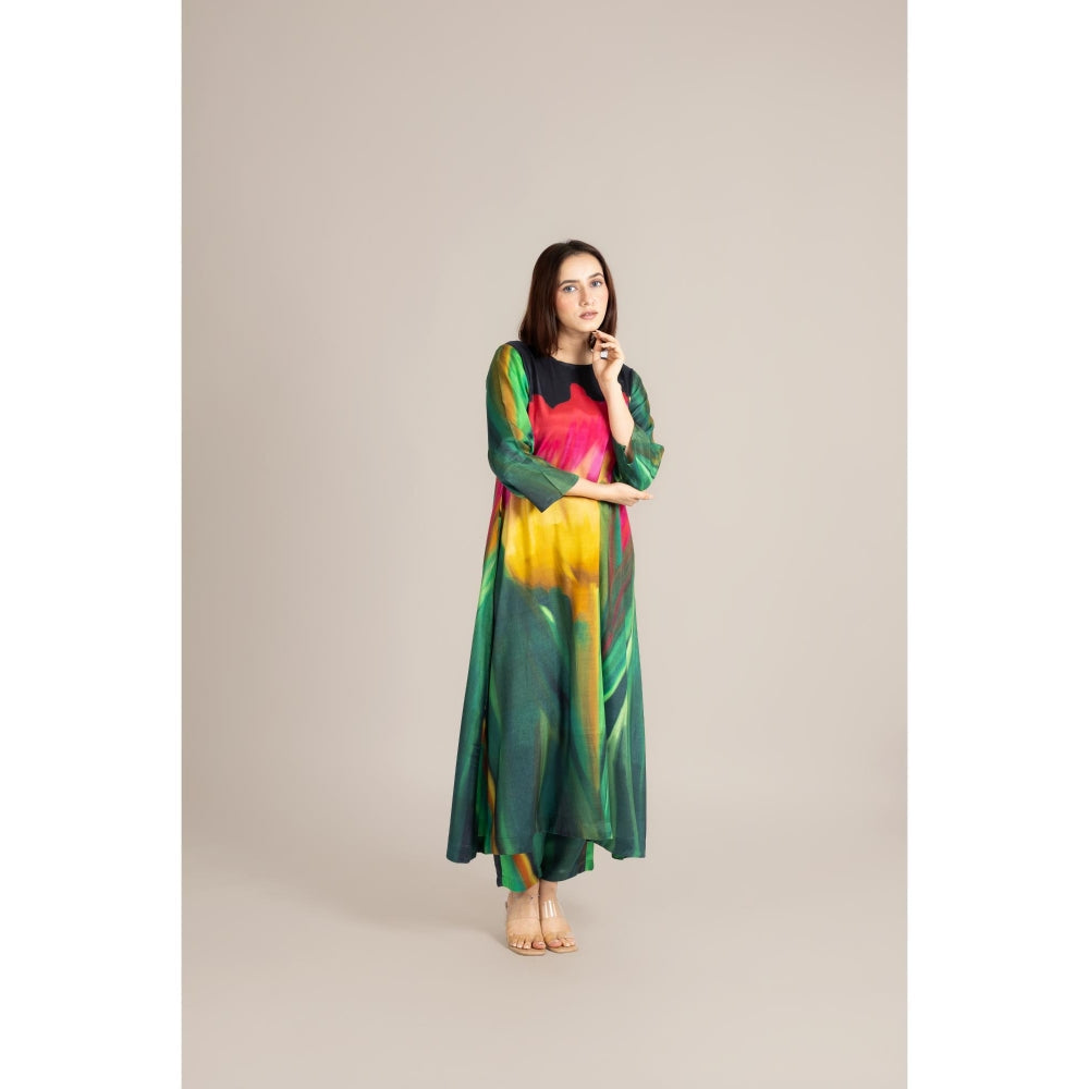 ETAR Green Painter Tulip Co-Ord Set