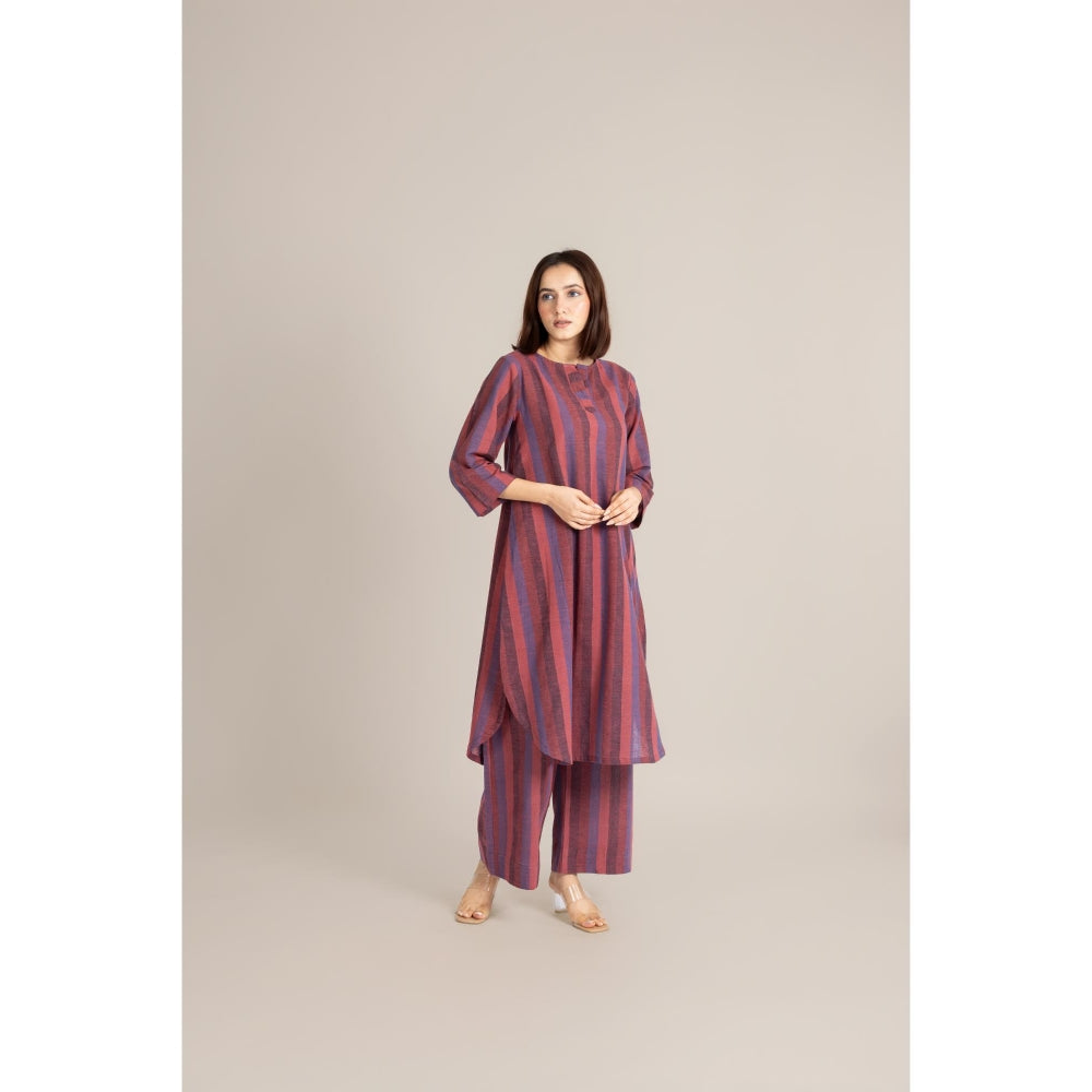 ETAR Multi-Colour Striped Line Co-Ord Set