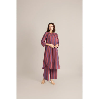 ETAR Multi-Colour Striped Line Co-Ord Set