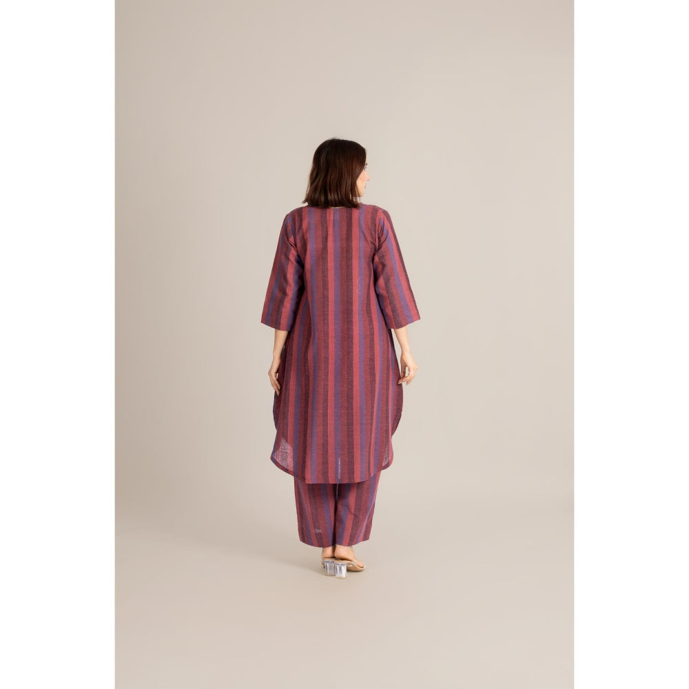 ETAR Multi-Colour Striped Line Co-Ord Set