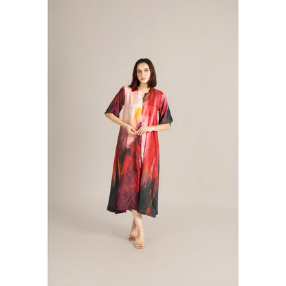 ETAR Red Twilight Dress