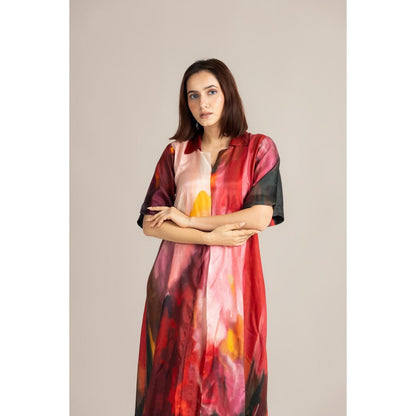 ETAR Red Twilight Dress