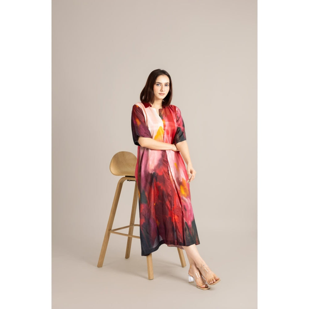 ETAR Red Twilight Dress
