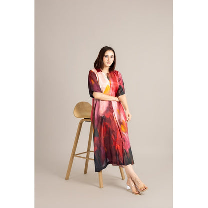 ETAR Red Twilight Dress