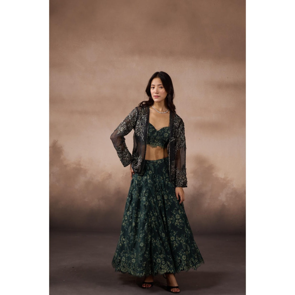 FALSA Gia Blouse with Jacket & Lehenga
