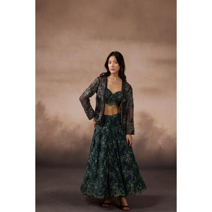 FALSA Gia Blouse with Jacket & Lehenga