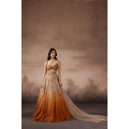 FALSA Lila Blouse with Jacket & Lehenga