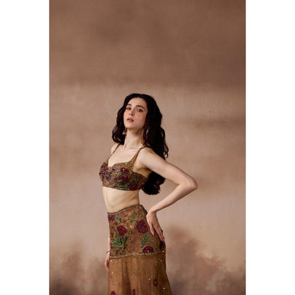 FALSA Lily Blouse with Lehenga & Dupatta