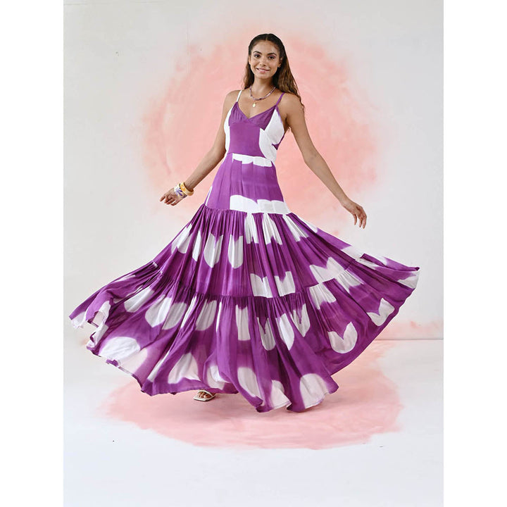 Fancy Pastels Mermaid Frill Dress - Purple