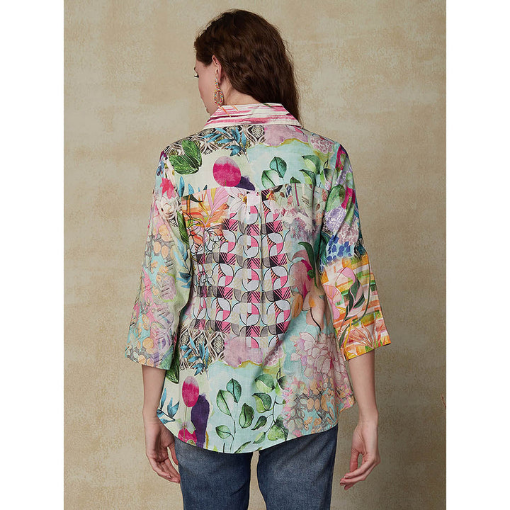 FASHOR Printed Mother-Of-Pearl Buttoned Shirt - Multi