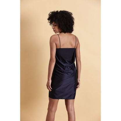 Fawn 24 Navy Blue Deep Sea Mini Dress