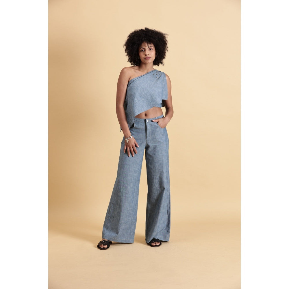 Fawn 24 Blue Skyline Flares Pant