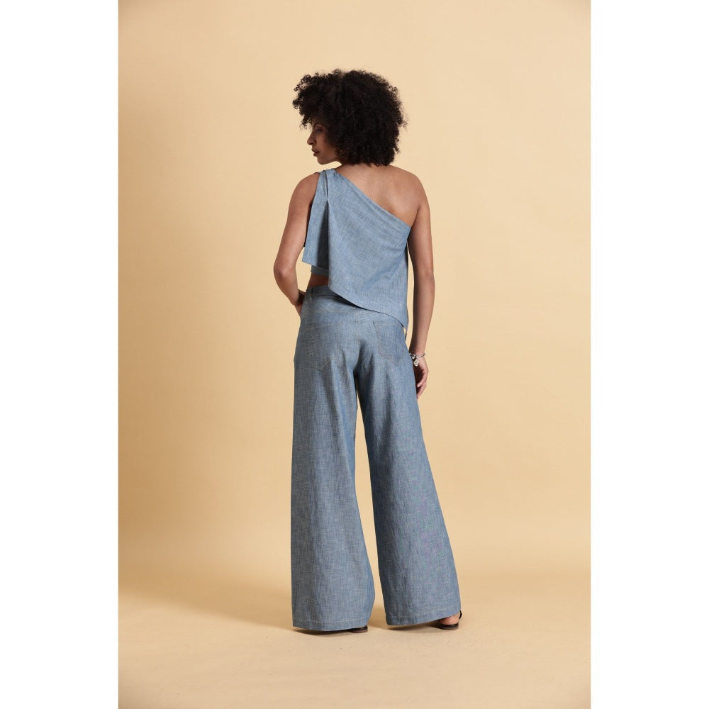 Fawn 24 Blue Skyline Flares Pant