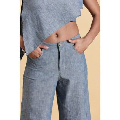 Fawn 24 Blue Skyline Flares Pant