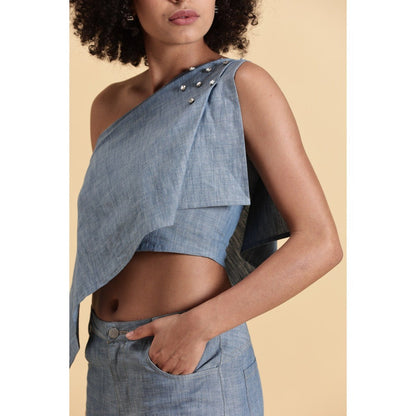 Fawn 24 Blue Skyline Flares Pant