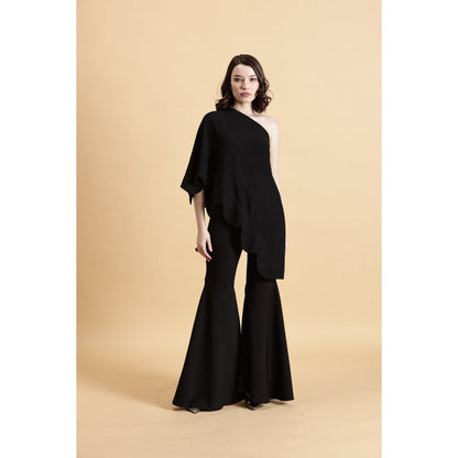 Fawn 24 Black Midnight Scalloped Top