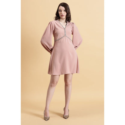 Fawn 24 Pink Cherry Blush Mini Dress