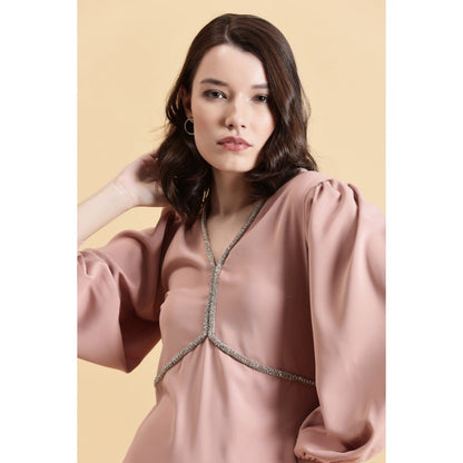 Fawn 24 Pink Cherry Blush Mini Dress