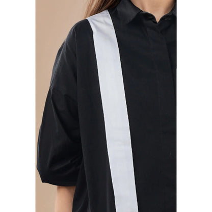 Fawn 24 Navy Blue Noir & Blanc Pop Shirt