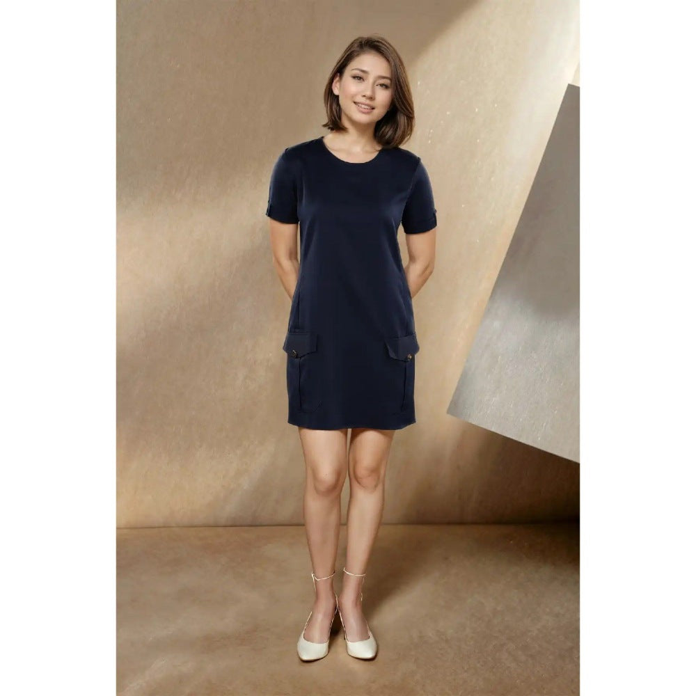 Fawn 24 Navy Blue Anchor Mini Dress