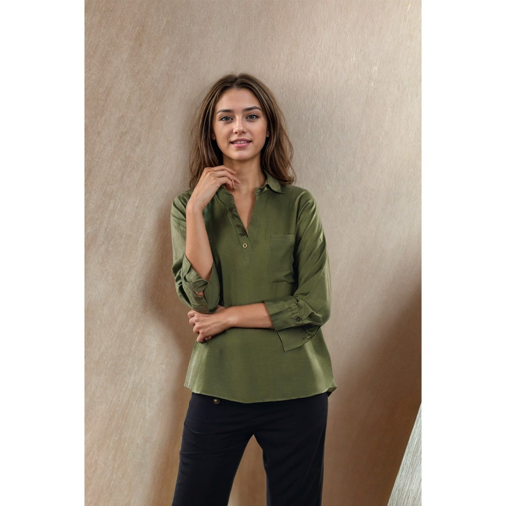 Fawn 24 Olive Leaf Top