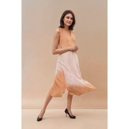 Fawn 24 Orange Sunset Blush Dress