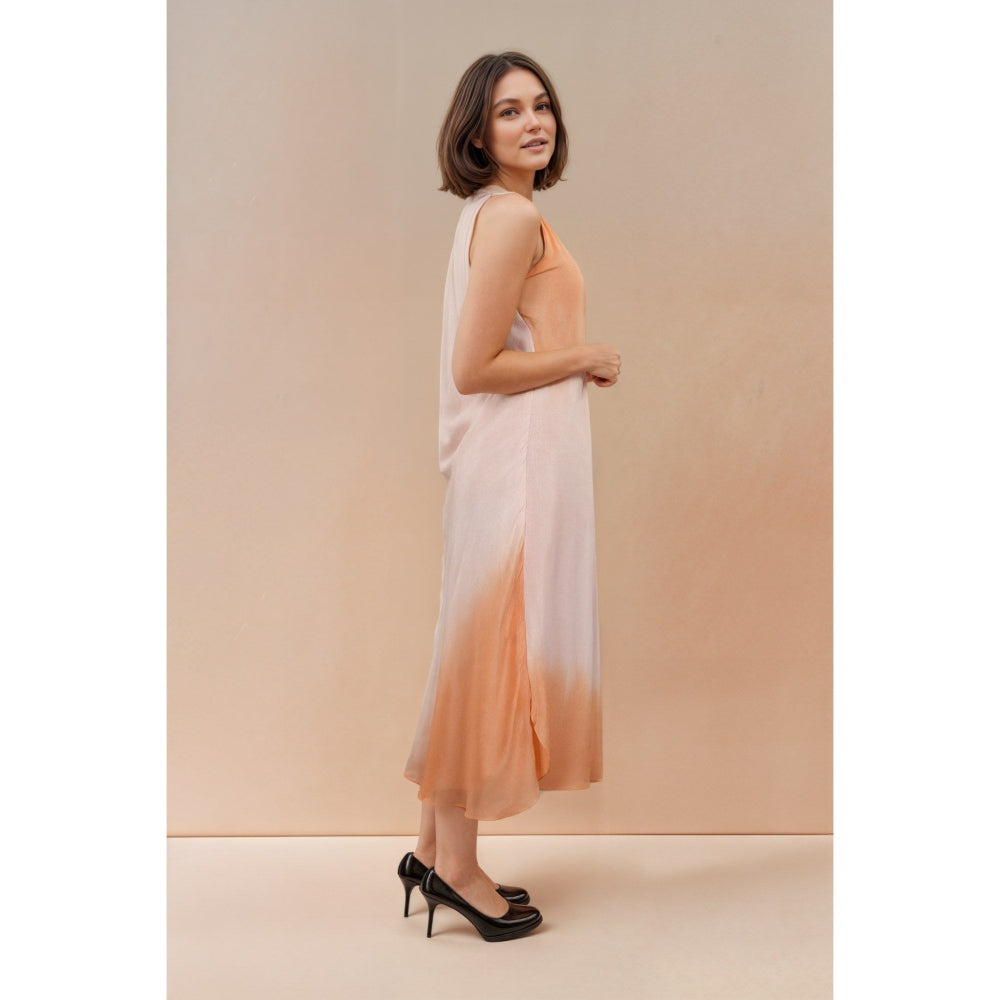 Fawn 24 Orange Sunset Blush Dress