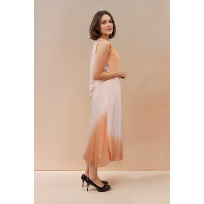 Fawn 24 Orange Sunset Blush Dress