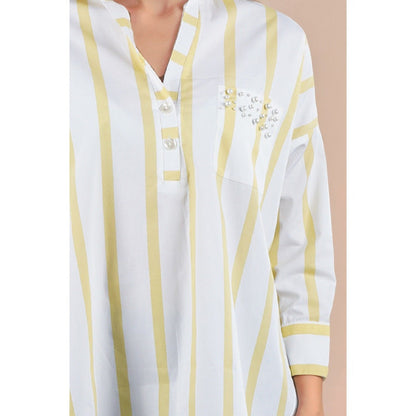 Fawn 24 Yellow Buttercup Striped Shirt