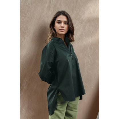 Fawn 24 Green Onyx Oversized Shirt